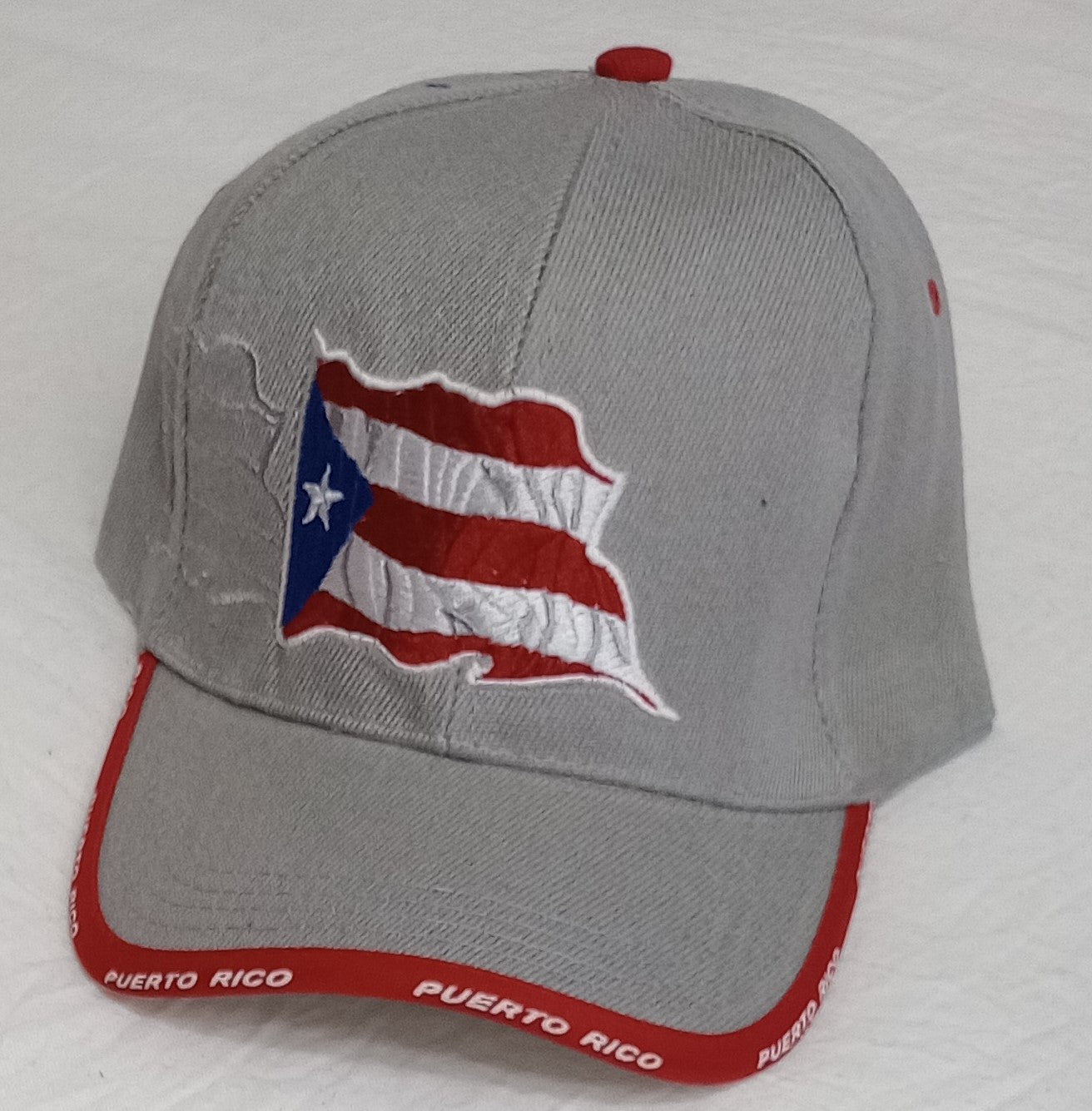 Grey Puerto Rico Flag Hat