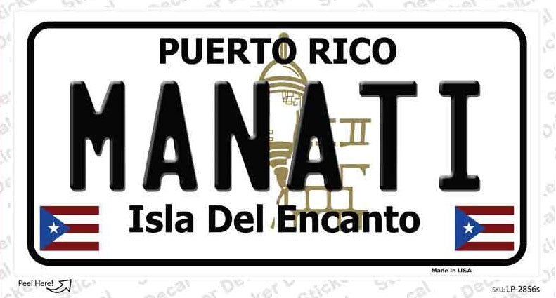 Manatí Puerto Rico Sticker