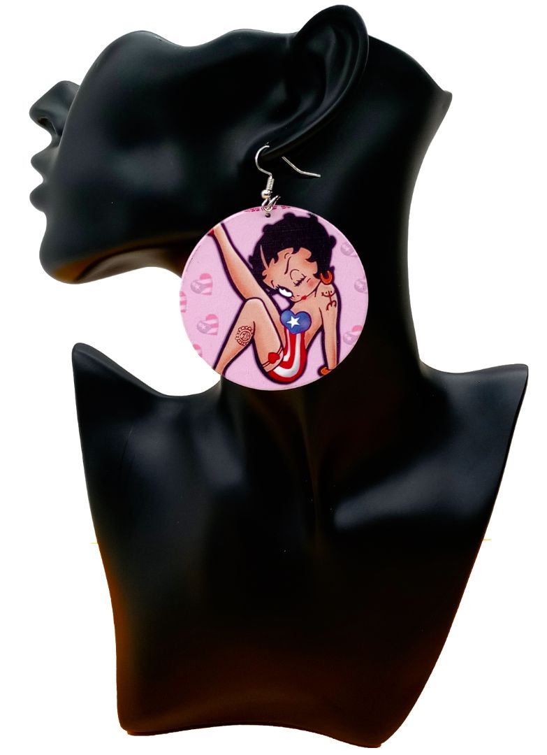 Betty Boop Puerto Rico Earrings