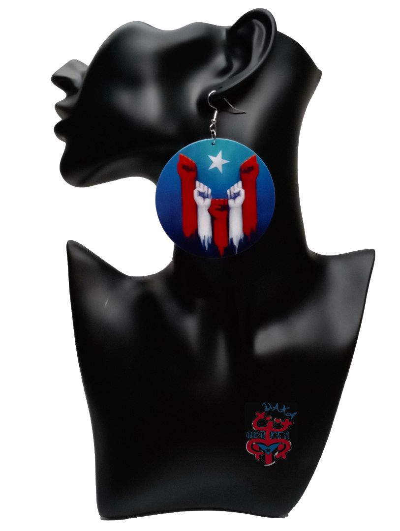 Puerto Rico Fist Earrings