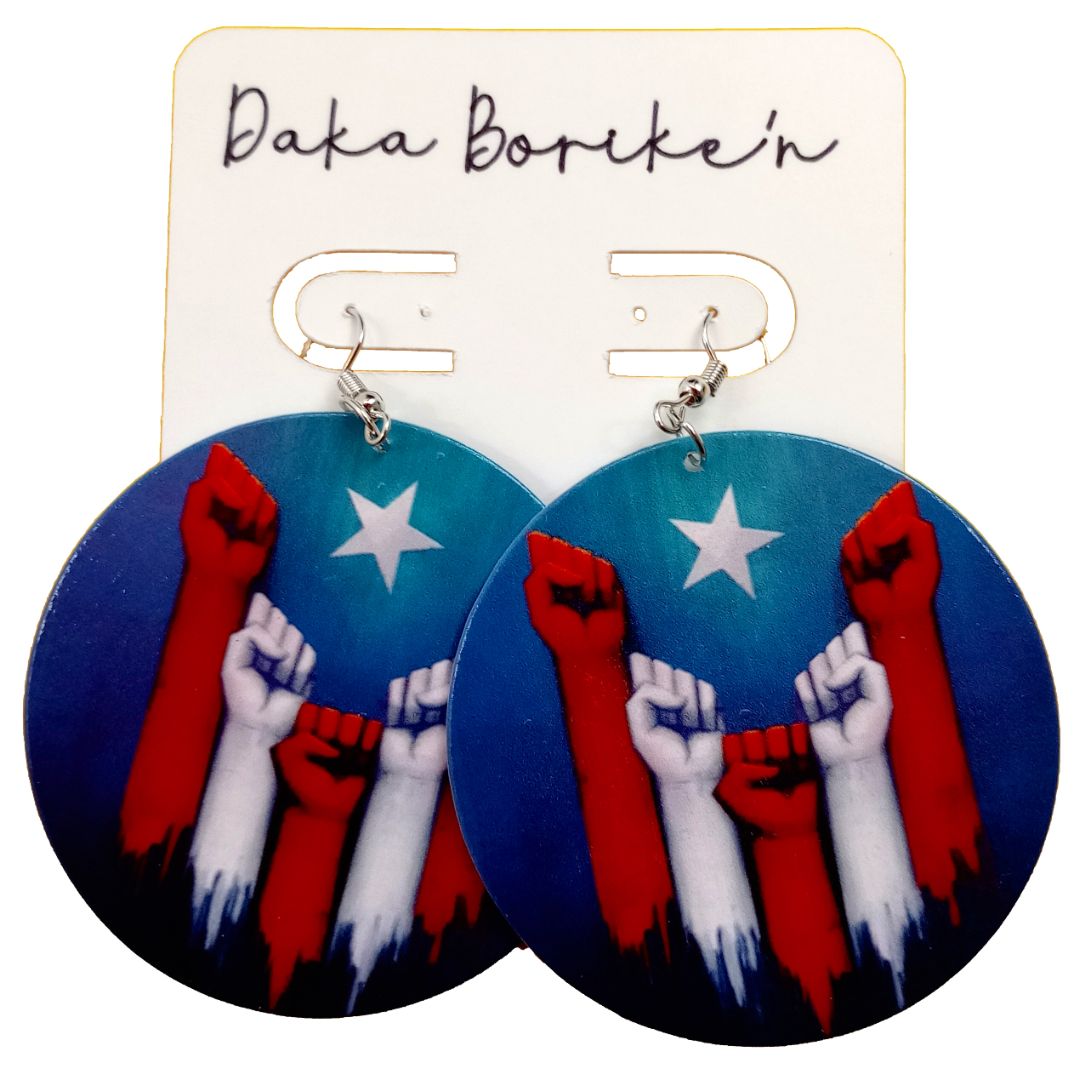 Puerto Rico Fist Earrings 2