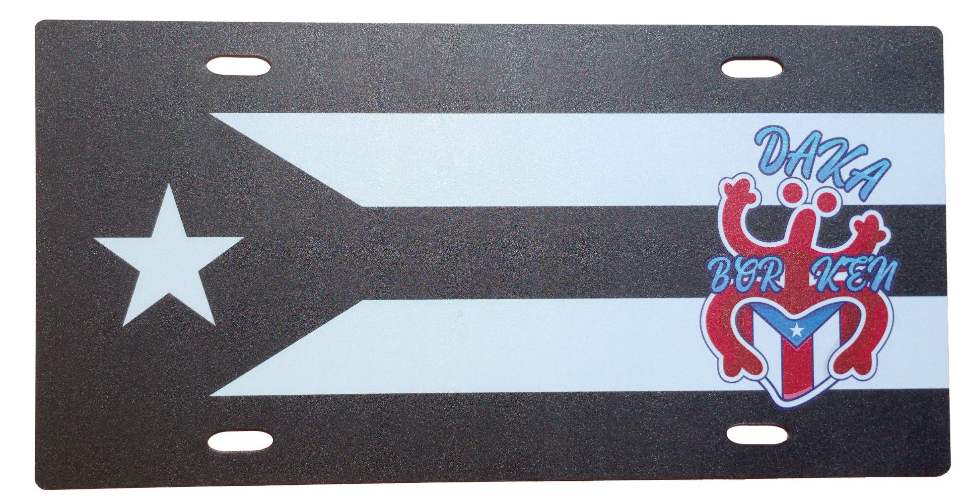 Black Puerto Rico Flag