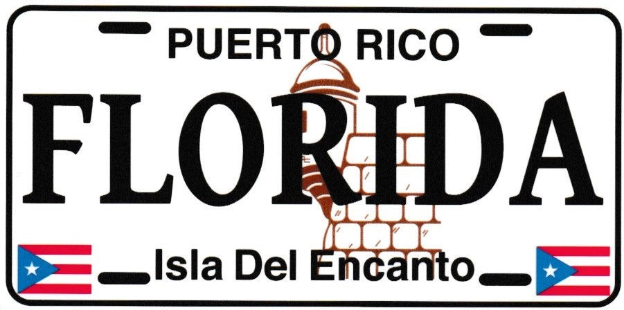 Florida Puerto Rico Sticker