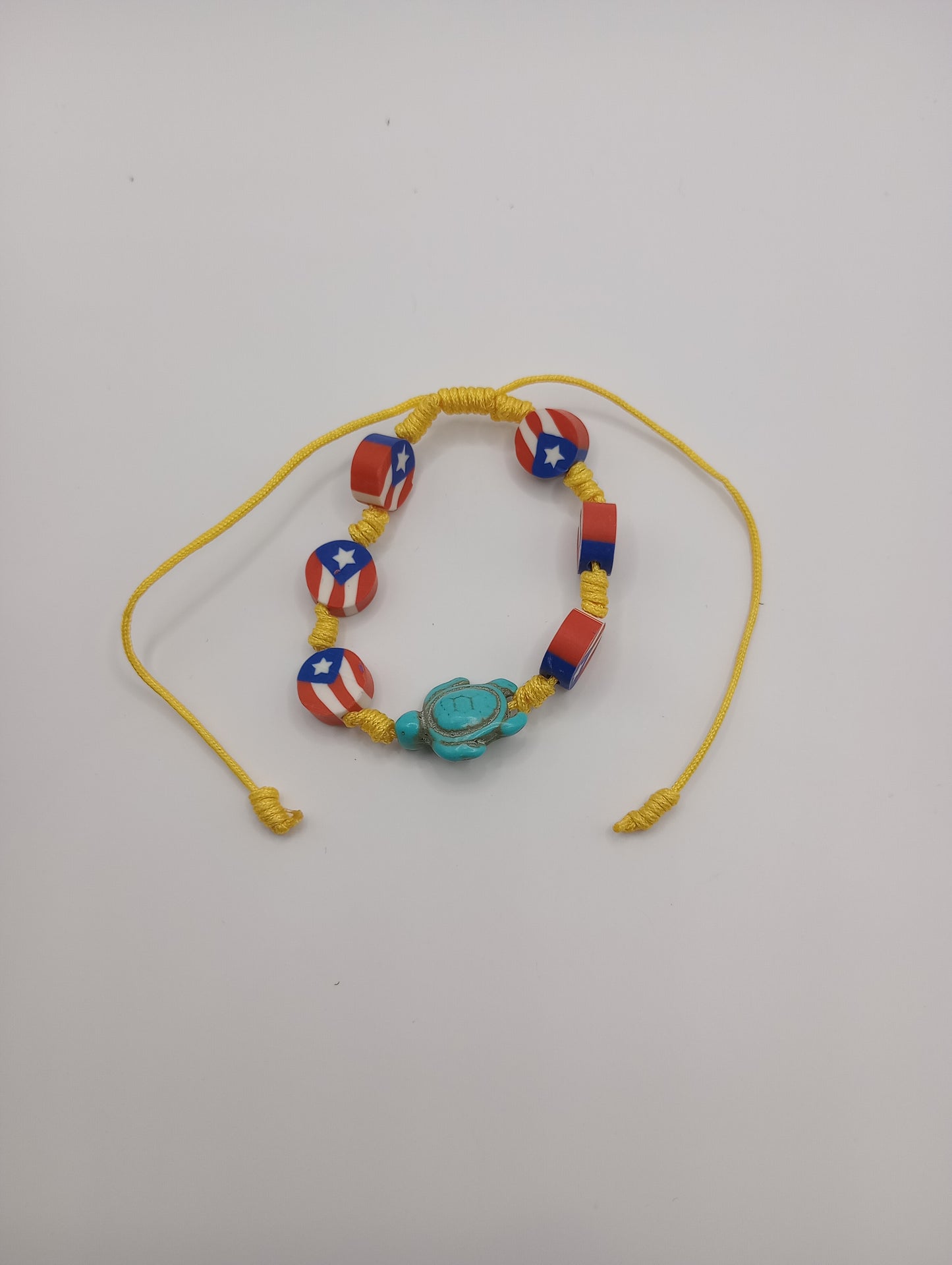 Yellow Puerto Rico Turtle Bracelet