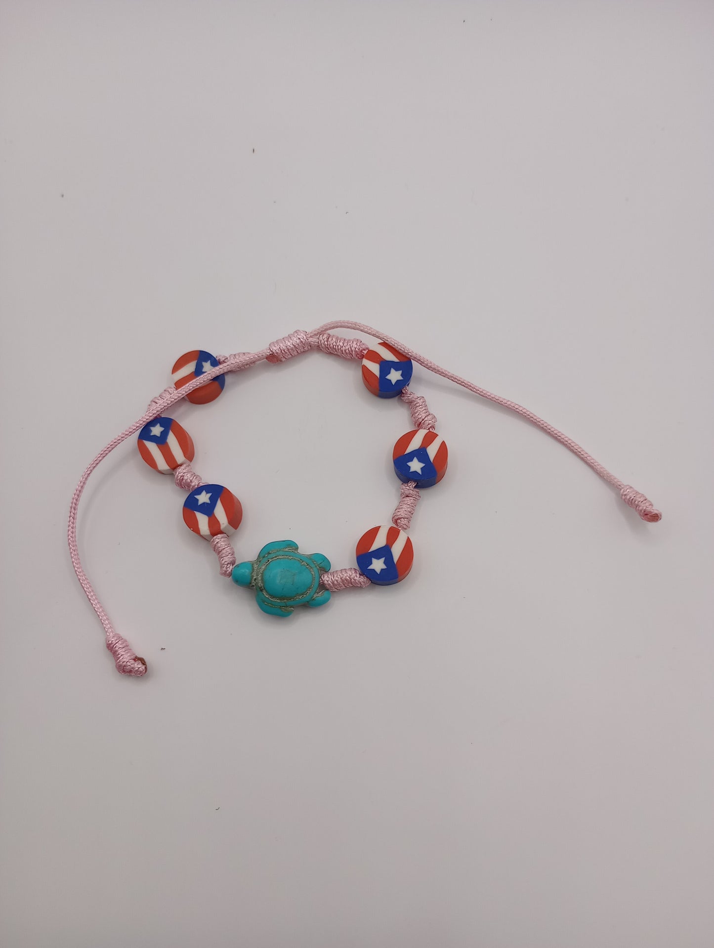 Pink Puerto Rico Turtle Bracelet