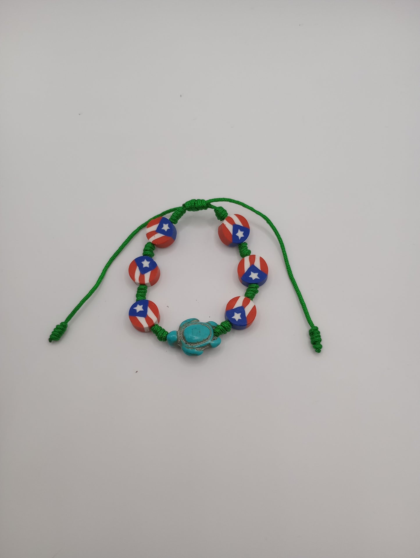 Green Puerto Rico Turtle Bracelet