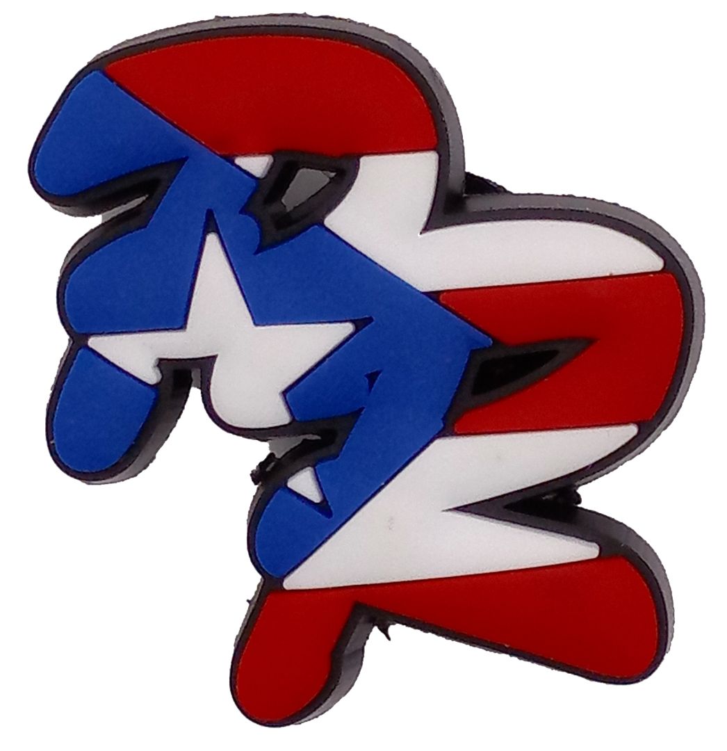 Puerto rican 2025 flag jibbitz