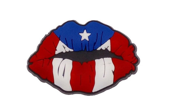 Puerto Rico Jibbitz Lips