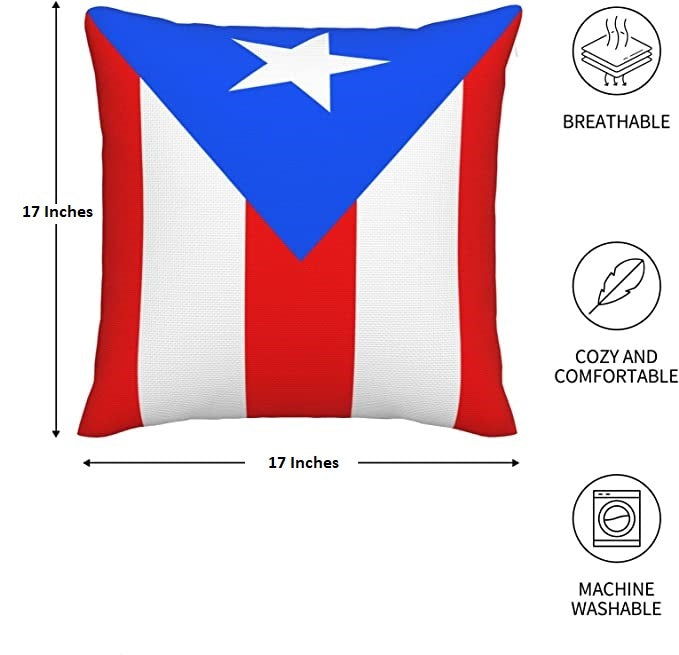 Puerto Rico Flag Double Sided Pillow Case