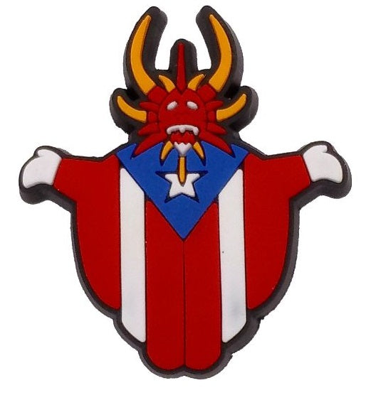 Puerto Rico Jibbitz Flag Vejigante